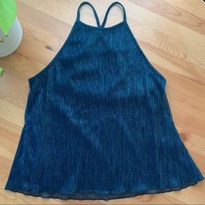 Guess Shimmer Holographic Halter Top